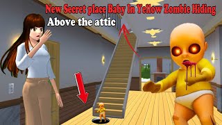 سر طفل مسكون New Secret place Baby In Yellow Zombie Hiding at girl house in Sakura School Simulator [upl. by Behlau364]