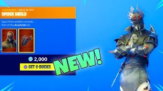 NEW BLACK KNIGHT V2 SKIN Spider KnightArachne New Item shop Fortnite Battle Royale [upl. by Anilram]