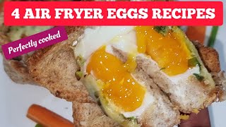 HOW TO COOK EGGS IN AN AIR FRYER 4 DIFFERENT AIR FRIED EGGS RECIPES IDEAS [upl. by Cunningham]