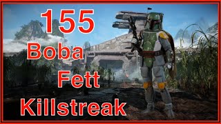 Battlefront 2 Boba Fett 155 killstreak on Kashyyyk [upl. by Einneb]