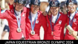 japan equestrian Equestrian Olympic japan bronze in equestrian Olympic 2024 [upl. by Adaner]