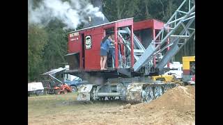 Bucyrus Steam Cable DragLine amp NorthWest Diesel Shovel etc Digging Holes at Edgerton Wisc 2021 [upl. by Minier]