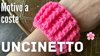 🌸🌂 UNCINETTO punto a coste [upl. by Ethelind]