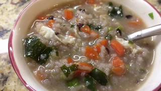 Korean Inspired Rice Porridge with Seaweed and Veggies [upl. by Yborian]