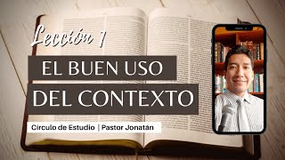 EL USO DEL CONTEXTO 1  Pastor Jonatán [upl. by Adnesor]