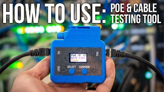 How to Use a PoE and Cable Testing Tool POE1  Jonard Tools [upl. by Nidnarb]