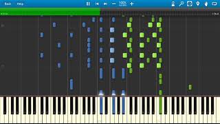 Piano Tiles 2  Hungarian Rhapsody No2 Synthesia MIDI [upl. by Hsatan]