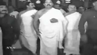 Saddam Hussain doing Hajj [upl. by Oiuqise]