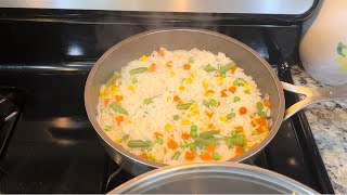 Arroz blanco con vegetales [upl. by Corso]