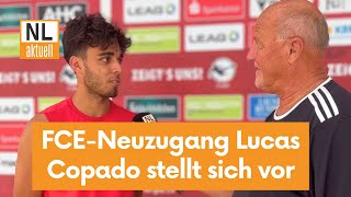 FC Energie Cottbus  Neuzugang Lucas Copado stellt sich vor [upl. by Geanine]