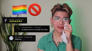 reading homophobic comments because Im a queer 🏳️‍🌈 [upl. by Vance]