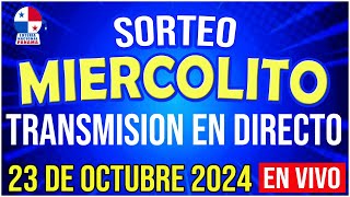 🔰🔰 EN VIVO LOTERIA SORTEO MIERCOLITO 23 de OCTUBRE de 2024  Loteria Nacional de Panamá [upl. by Tadeas414]