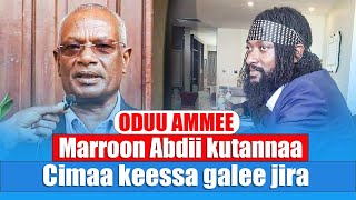 ODUU AMMEE  Marroon Abdii kutannaa Cimaa keessa galee jira [upl. by Notxam59]