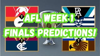 AFL Finals series Week 1 predictions [upl. by Amero782]