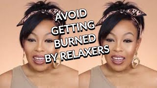 8 TIPS TO AVOID GETTING BURNED BY A RELAXER  HEALTHY RELAXED HAIR [upl. by Cornelius]