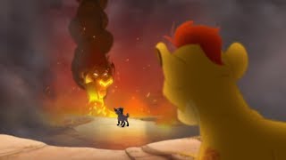 Lion Guard KION SEES SCAR  Divide amp Conquer Clip [upl. by Ebbarta]