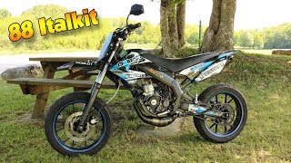 Présentation Derbi DKRacing Bleu  88 Italkit [upl. by Haslett898]