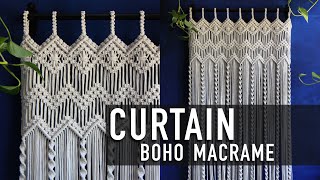 Tutorial Macrame Boho Curtain [upl. by Ninnette925]