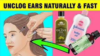 How To Unclog Blocked Ears Naturally [upl. by Velasco239]