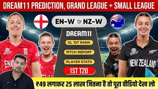 ENW vs NZW 1st T20 Dream11 Team  ENW vs NZW Dream11 Prediction  Dream11  ENW vs NZW Dream11 [upl. by Eimat205]