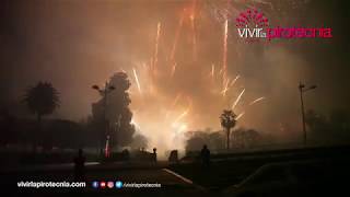 Fallas Valencia 2019 1er Castillo Fuegos Artificiales 16 de Marzo Pirotecnia Vulcano [upl. by Dnomra]