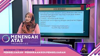 Menengah Atas 2022 Klip  Ekonomi Tingkatan 4 Pengeluaran Pengiraan Kos Pengeluaran [upl. by Ennej423]