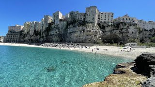 Living in Tropea Italy  Enjoying the Sea and Exploring the Town of Tropea in Calabria in April 2022 [upl. by Naicad]