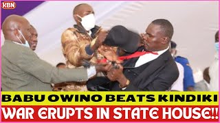 Drama Unfolds in State House as Babau Owino allies SLAPS Kindiki Rejecting his Nomination as DPress [upl. by Tonneson683]