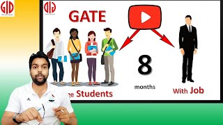 GATE Preparation in just 8 Months with 5 hours a day for all students job  self study college by [upl. by Asined]