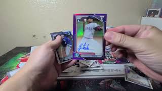 2024 Bowman Chrome Baseball Preview Hobby and HTA Box Break [upl. by Eihtak]