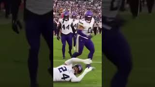 Camryn Bynum hit the Raygun after his interception 😂 nfl raygun olympics funny [upl. by Imas]