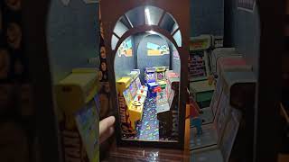 Flynns Arcade Themed Book Nook Diorama [upl. by Tirb]