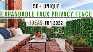 Top 50 unique Expandable Faux Privacy Fence Ideas for 2022 [upl. by Atirat]