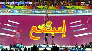 جمهور الترجي في قطر امام برشلونة في كورة اليد [upl. by Boycey]