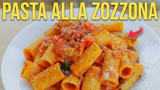 How to Make PASTA ALLA ZOZZONA  The Cousin of Carbonara who Likes Red Sauce [upl. by Meghann]