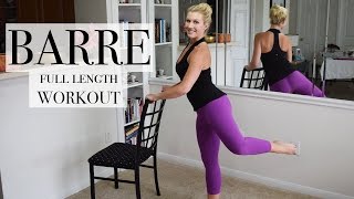 Full Length Total Body BARRE Class [upl. by Zurciram]