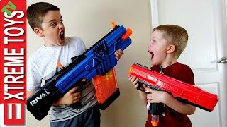 Nerf Blaster Battle Ethan and Cole Attack and Set Traps with Nerf Rival Blasters [upl. by Jean-Claude535]