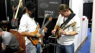 Jam at the Marleaux BassGuitars booth Namm Show 2010 [upl. by Dru]