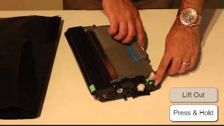 How to Change Toner Cartridge TN450 from Imaging Drum DR420 [upl. by Roban]