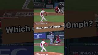 Which one is the 100mph pitch ⚾️🔥 shortsviral baseball mlb strikeout pitching rbibaseball [upl. by Naji81]