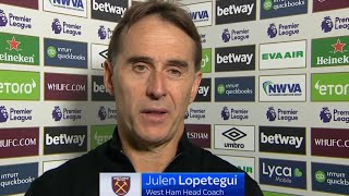 Julen Lopetegui Post Match Interview West Ham United 4 vs 1 Ipswich Town 05102024 [upl. by Herries]