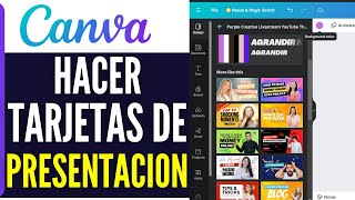 Cómo HACER TARJETAS de PRESENTACION en Canva 2024 Tutorial [upl. by Paola]