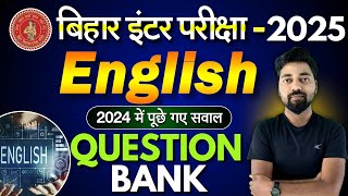 English Question Bank 2024 Class 12 Bihar Board  12th English Objective  Englishiq Live [upl. by Bergren56]