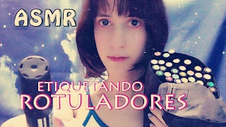 Organizando y etiquetando mis rotuladores ProMarker  ASMR español [upl. by Sivek]