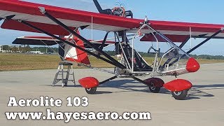 Aerolite 103 Hayes Aero Aerolite 103 ultralight and experimental aircraft builder [upl. by Naihtsirc]