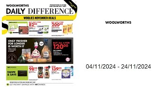 Woolworths specials ZA  04112024  24112024 [upl. by Glaudia334]