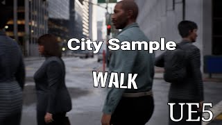 long Sample City Metahuman City Walk in Unreal Engine 5 render Unreal Engine 5 UE5 [upl. by Anahs]