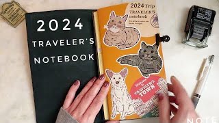 2024 Hobonichi Planners amp Traveler’s Notebook Vertical Weekly Personal Everyday Carry Setup and Flip [upl. by Salzhauer116]