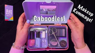 ASMR Caboodle Rummage No talking Makeup organization amp rummagingplastic case clicking amp lids [upl. by Flaherty455]