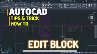 AutoCAD How To Edit Block Tutorial [upl. by Ettesil]